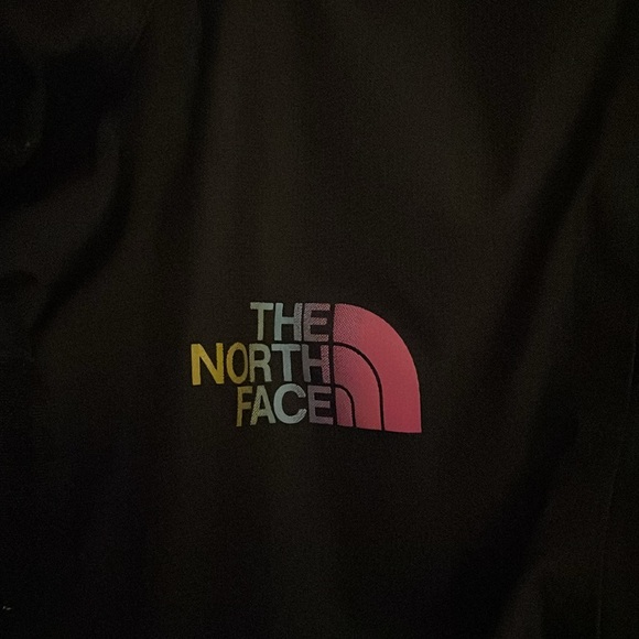 North Face Black Light Weight Jacket Weather-Resistant Full-Zip w/hood 14/16 - Picture 2 of 6